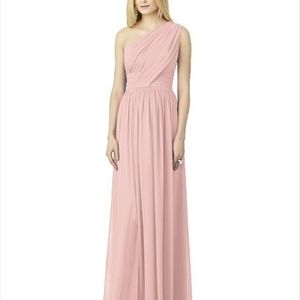 Dessy blush pink dress size 16